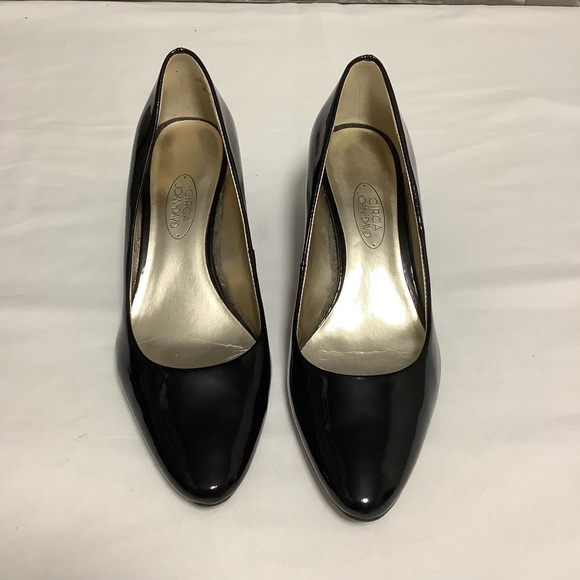 Circa Joan & David Black Patent Leather 2” heels pointed shoes 6.5 - Picture 2 of 10
